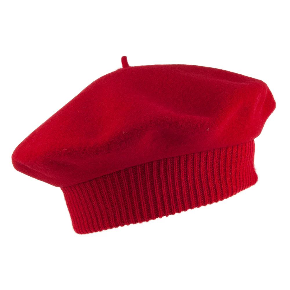 Laulhère Parisienne Baskenmütze aus Merinowolle - Rot - Image 4