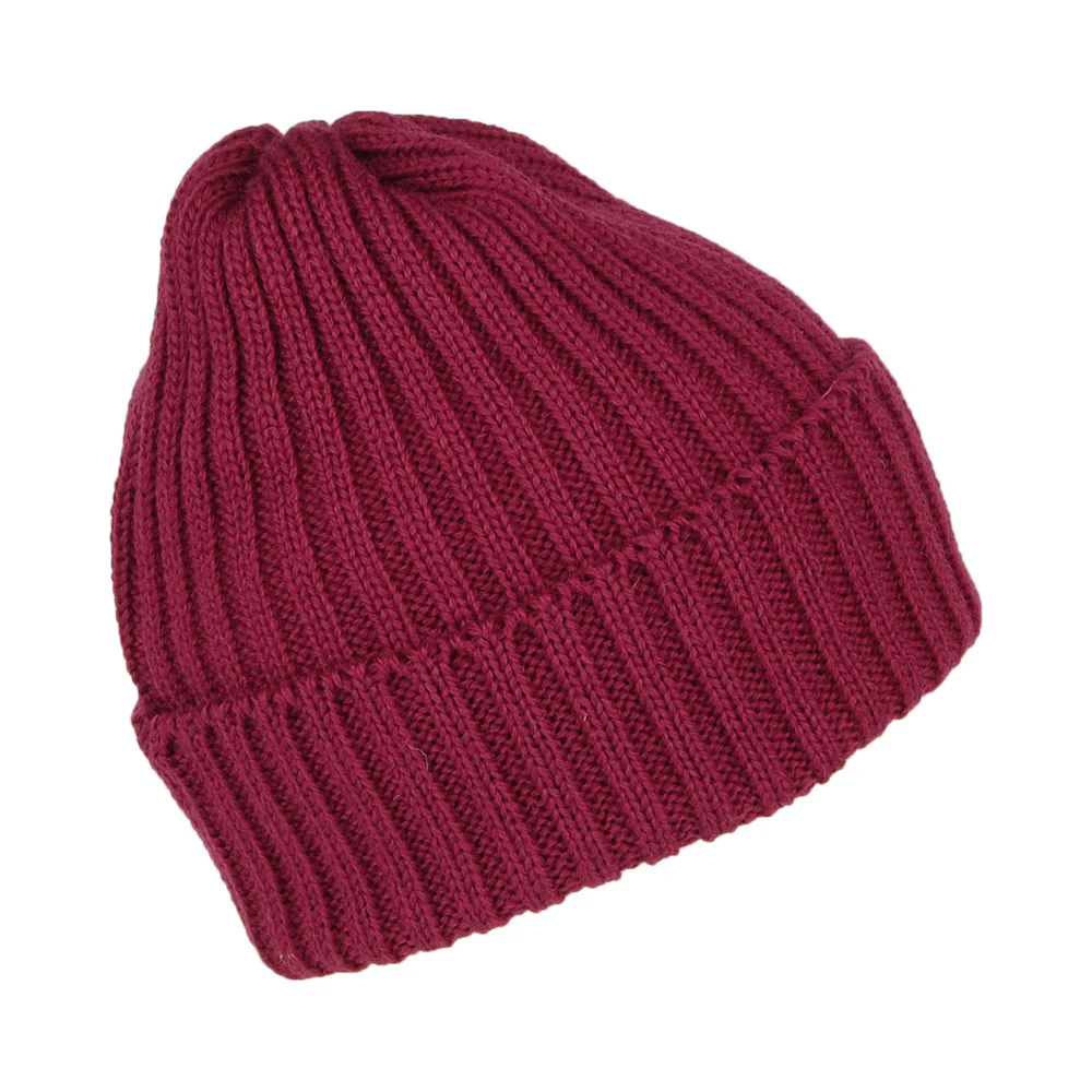 Highland 2000 Beanie Mütze Gerippt - Burgunderrot - Image 2