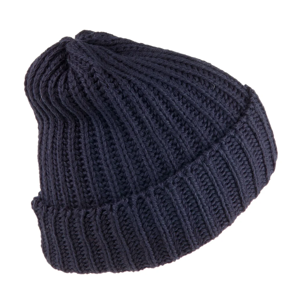 Highland 2000 Short Fisherman Beanie Mütze aus Merinowolle - Marineblau - Image 2