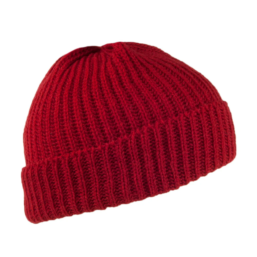 Highland 2000 Short Fisherman Beanie Mütze aus Merinowolle - Rot - Image 2