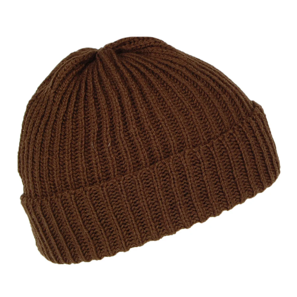 Highland 2000 Short Fisherman Beanie Mütze aus Merinowolle - Schokolade - Image 2