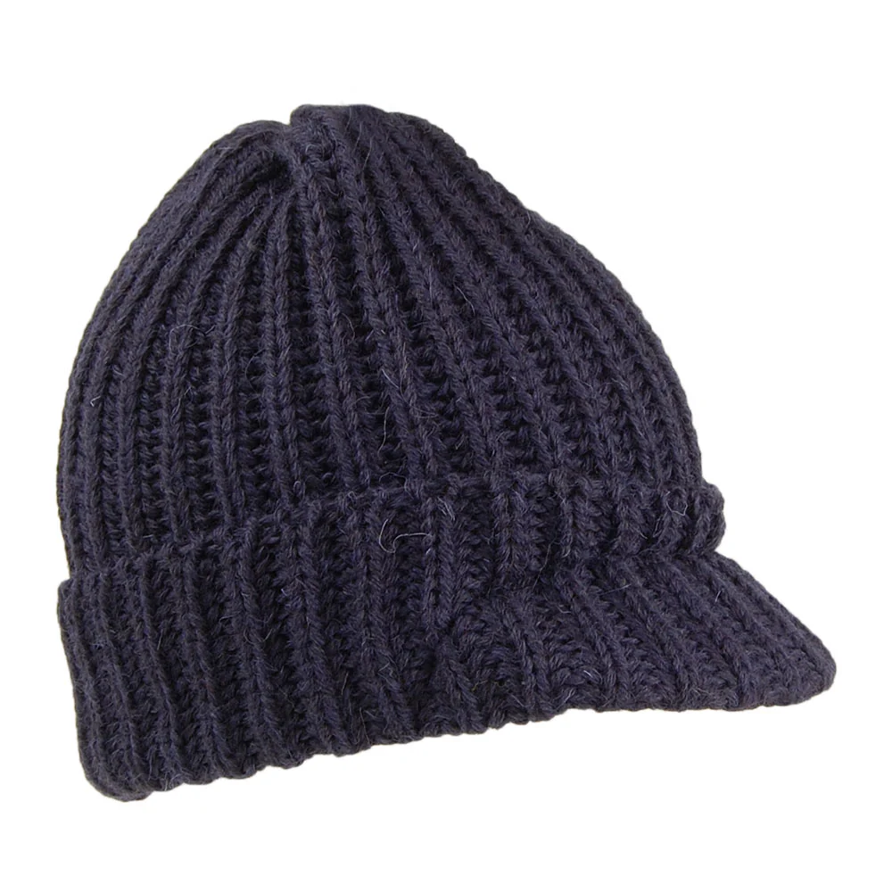 Highland 2000 Small Peak Beanie Mütze aus Englischer Wolle - Marineblau - Image 2