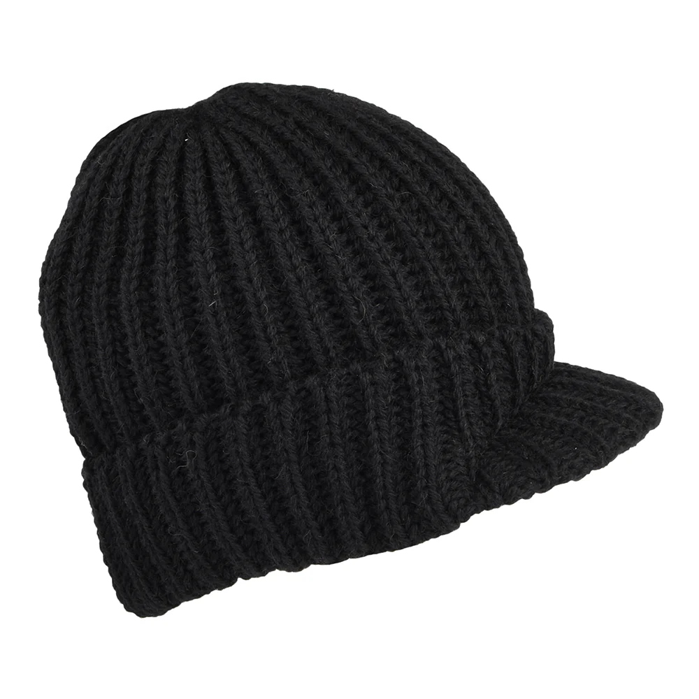 Highland 2000 Small Peak Beanie Mütze aus Englischer Wolle - Schwarz - Image 2