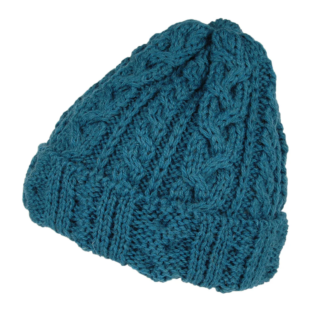 Highland 2000 Übergroße Beanie Mütze aus Englischer Wolle - Petrol - Image 2