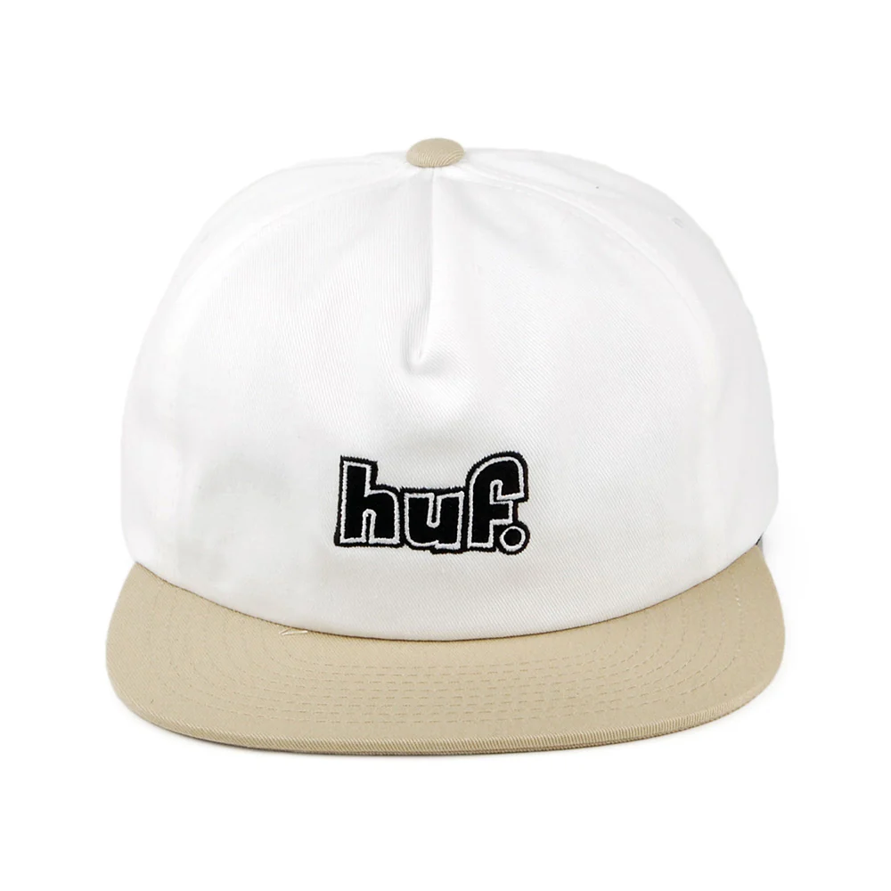 HUF 1993 Logo Strapback Cap aus Baumwolle - Weiß - Image 2
