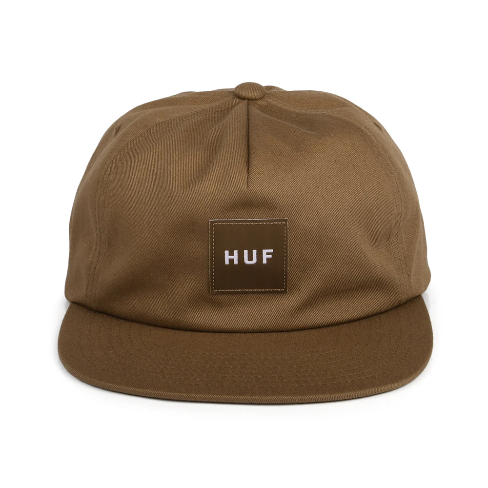 HUF Box Logo Unstrukturierte Snapback Cap - Braun - Image 2