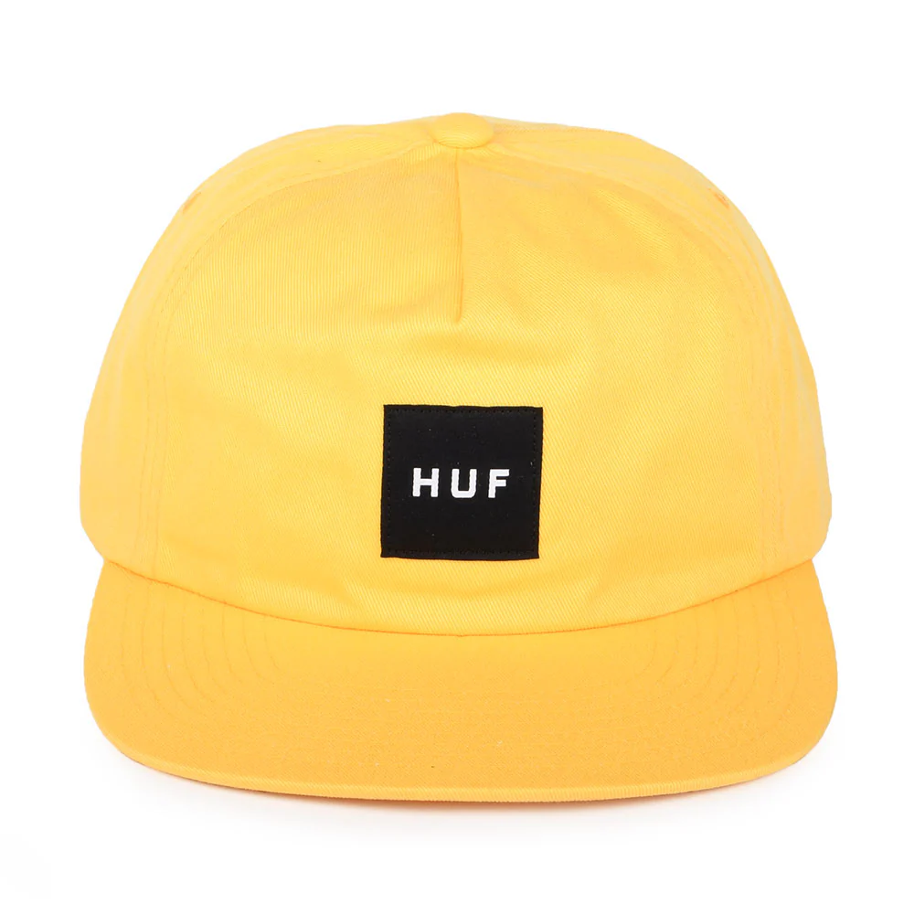HUF Box Logo Unstrukturierte Snapback Cap - Gelb - Image 2