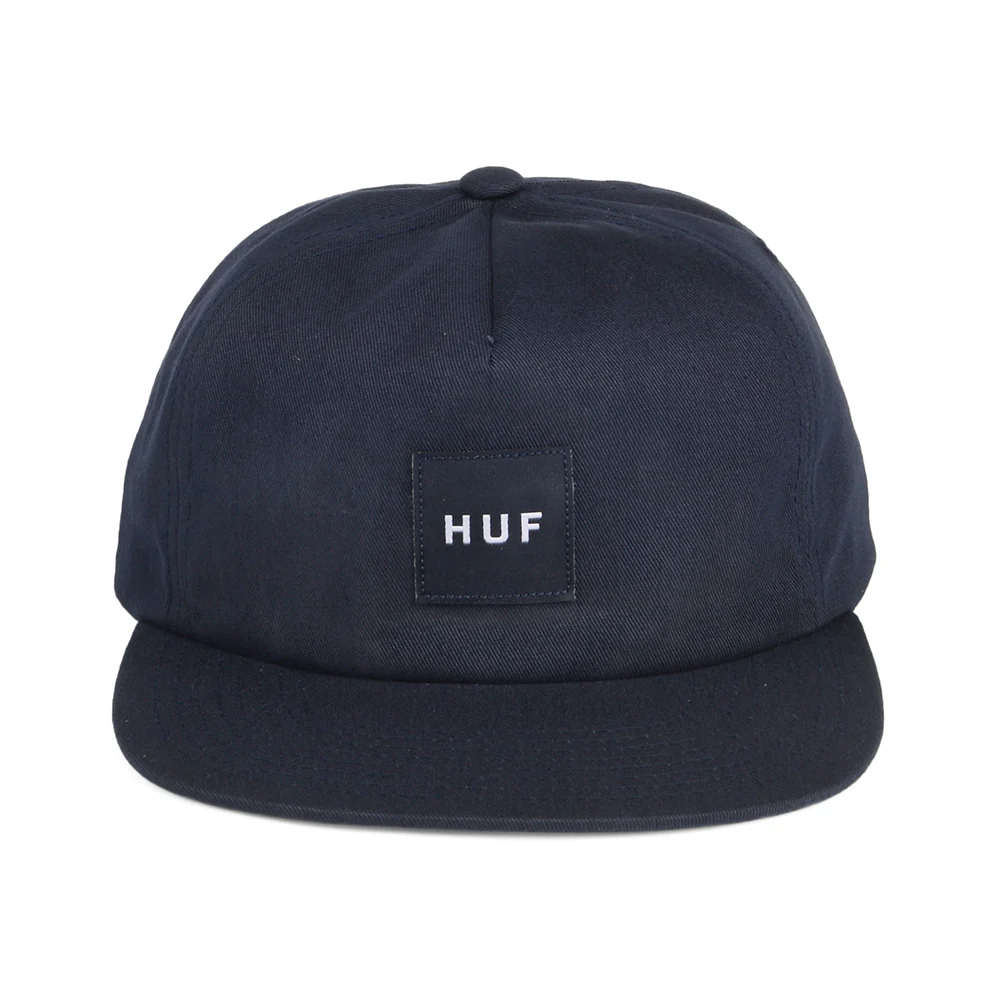 HUF Box Logo Unstrukturierte Snapback Cap - Marineblau - Image 2