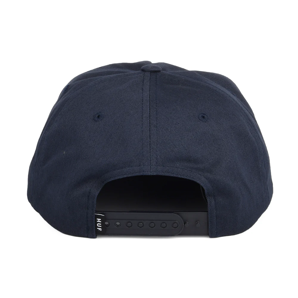 HUF Box Logo Unstrukturierte Snapback Cap - Marineblau - Image 3