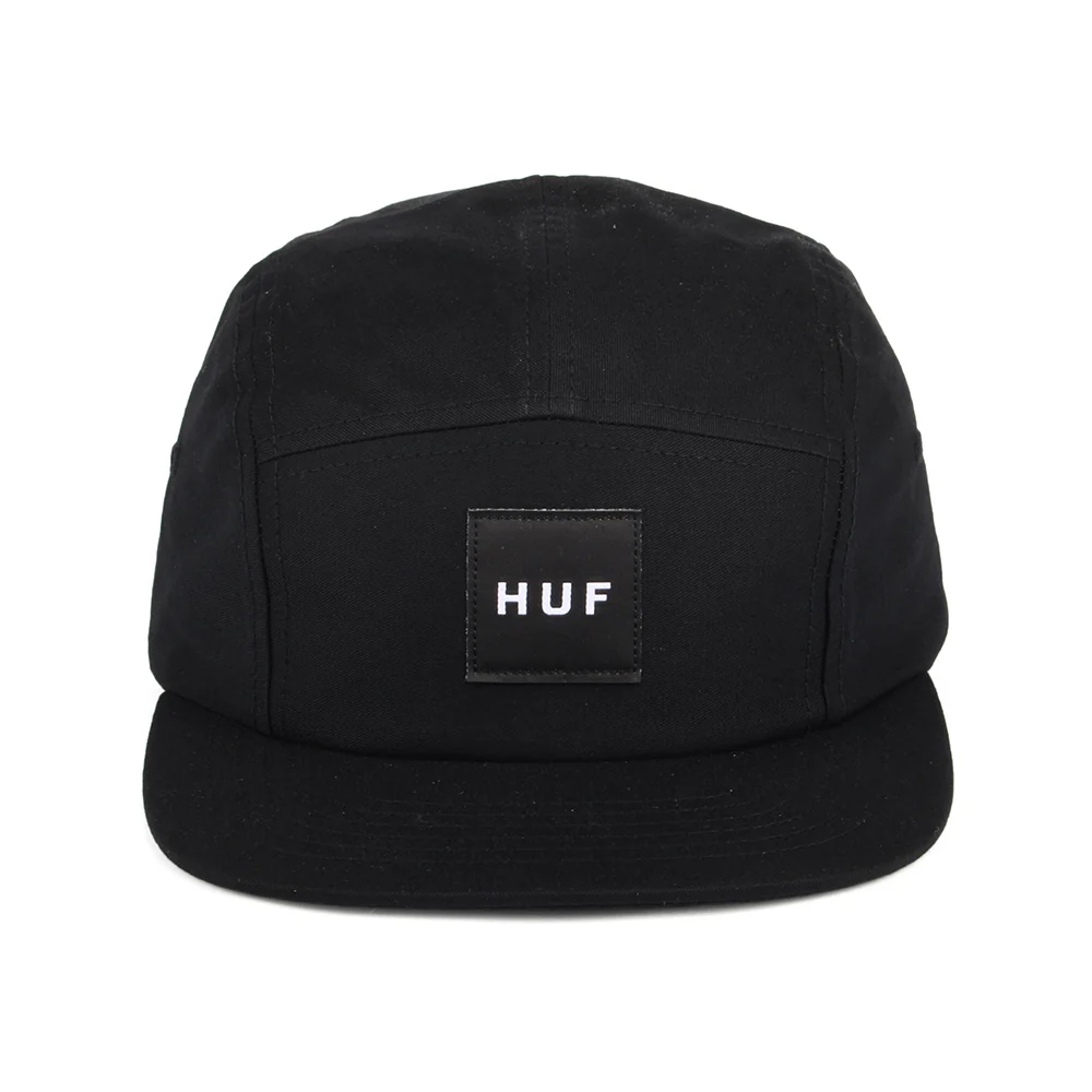 HUF Essentials Box Logo 5 Paneelen Cap - Schwarz - Image 2