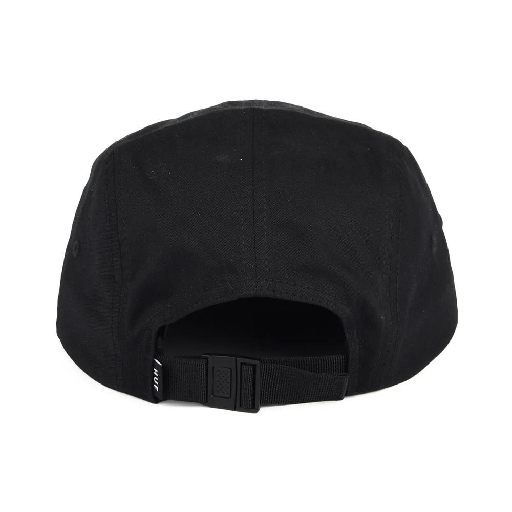HUF Essentials Box Logo 5 Paneelen Cap - Schwarz - Image 3