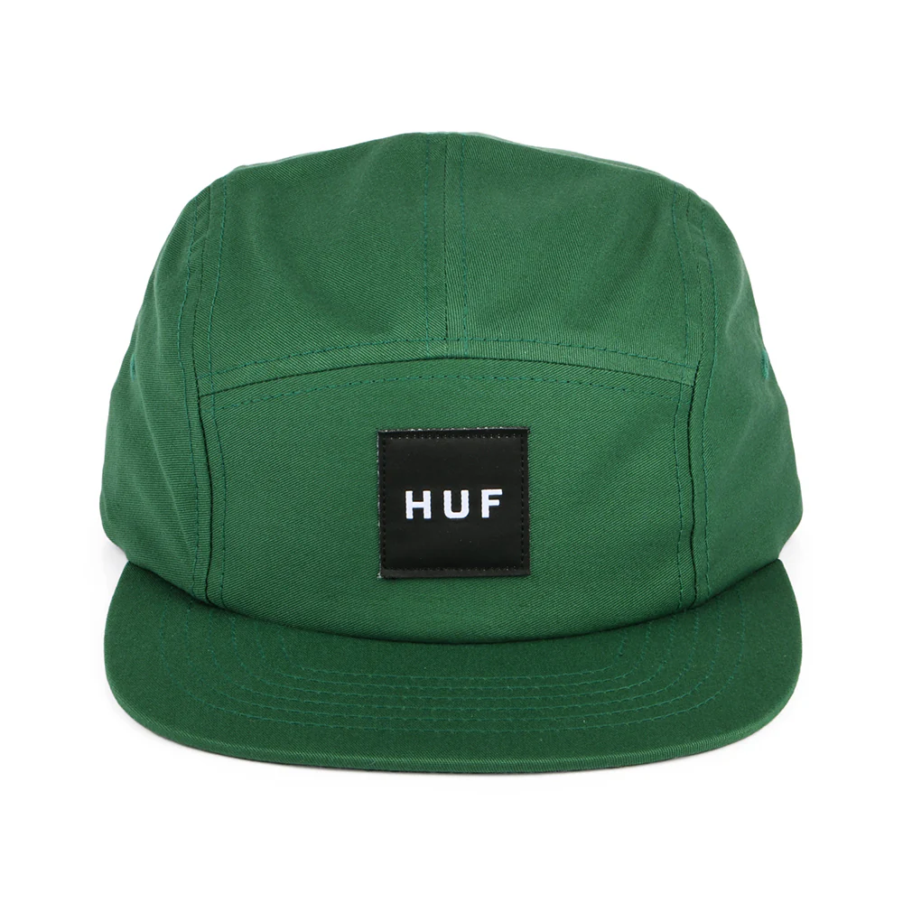 HUF Essentials Box Logo 5 Paneelen Cap - Waldgrün - Image 2