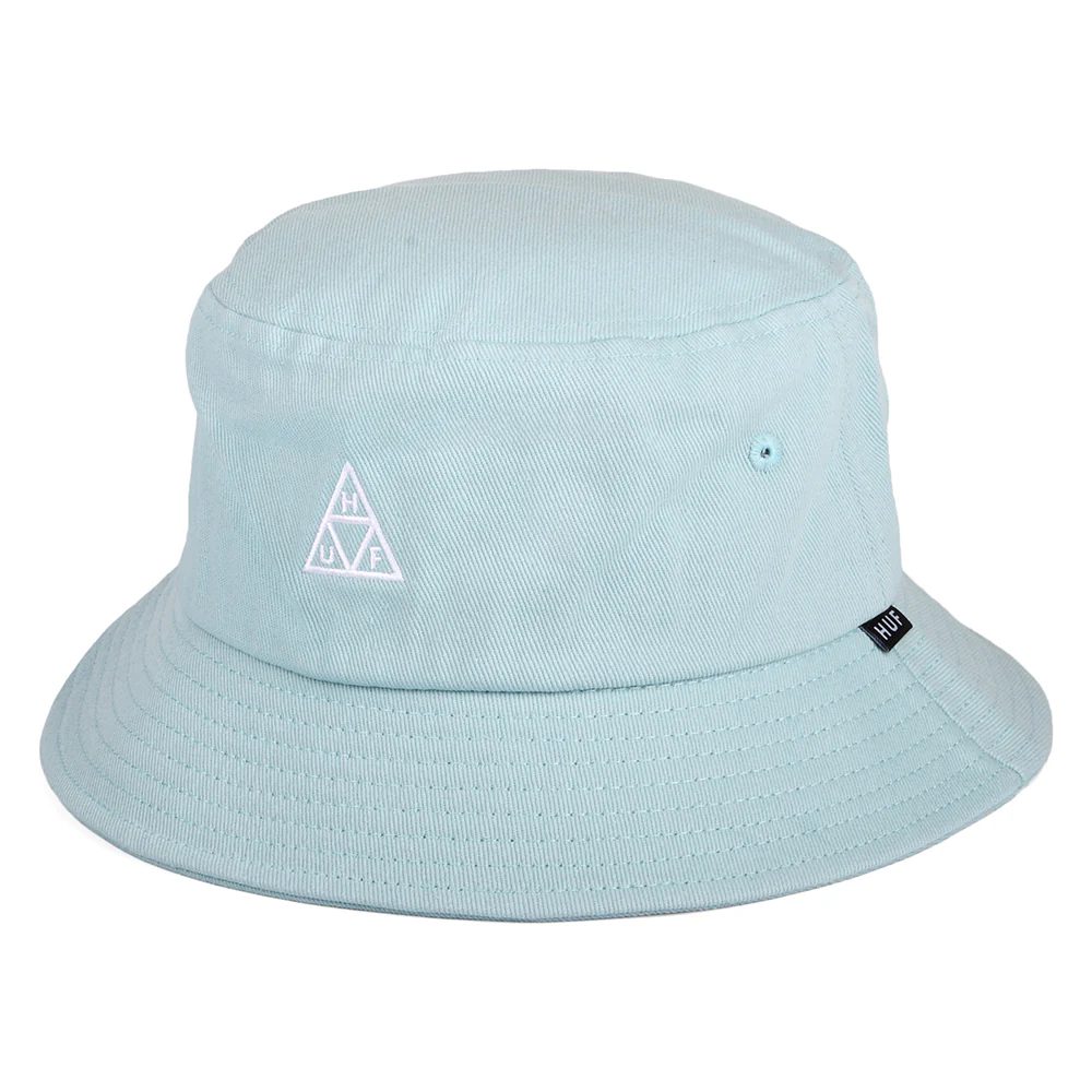 HUF Essentials Triple Triangle Baumwoll Fischerhut - Himmelblau