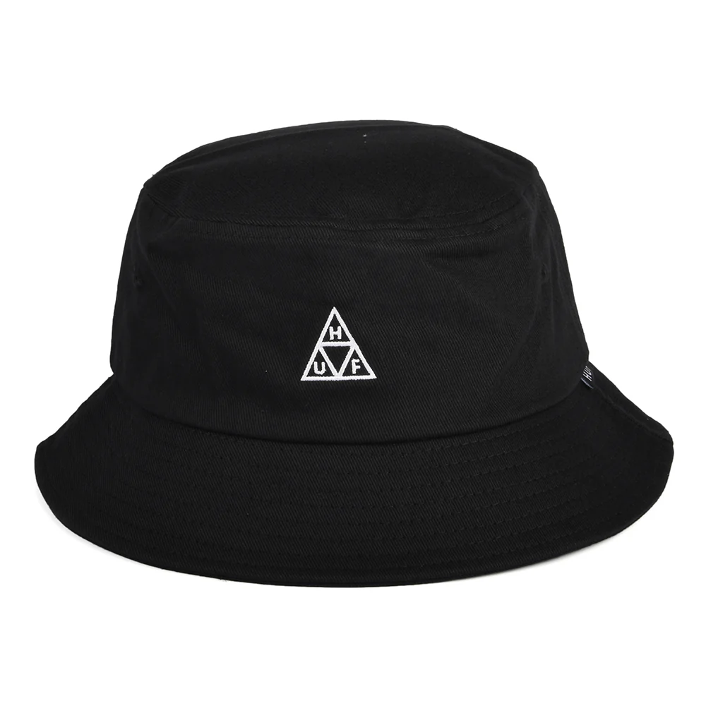 HUF Essentials Triple Triangle Baumwoll Fischerhut - Schwarz - Image 2