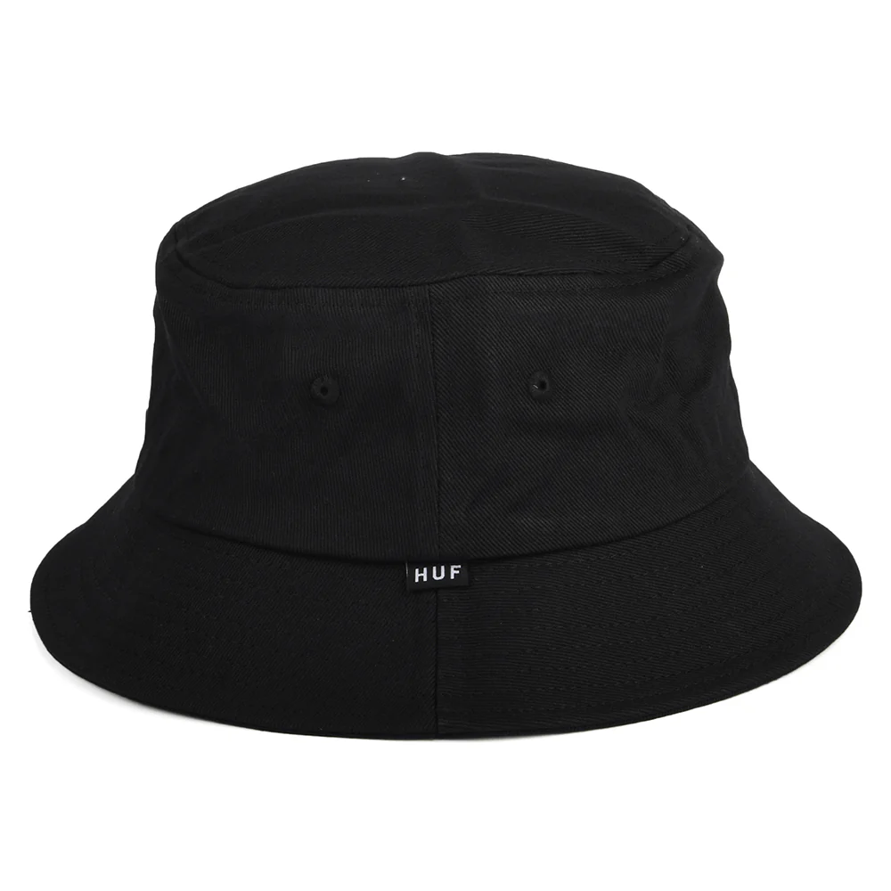 HUF Essentials Triple Triangle Baumwoll Fischerhut - Schwarz - Image 3
