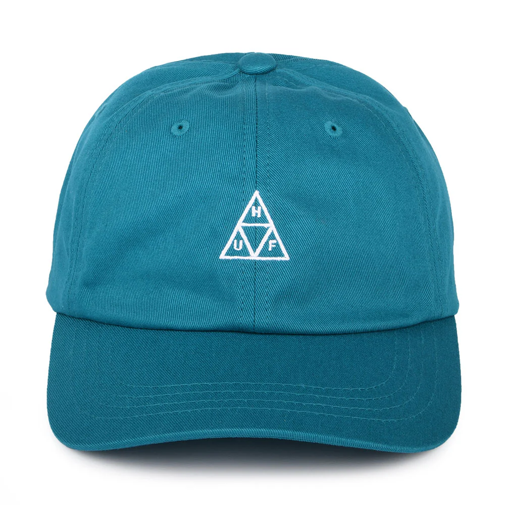 HUF Mini Triple Triangle Curved Visor Baseball Cap - Petrol - Image 2