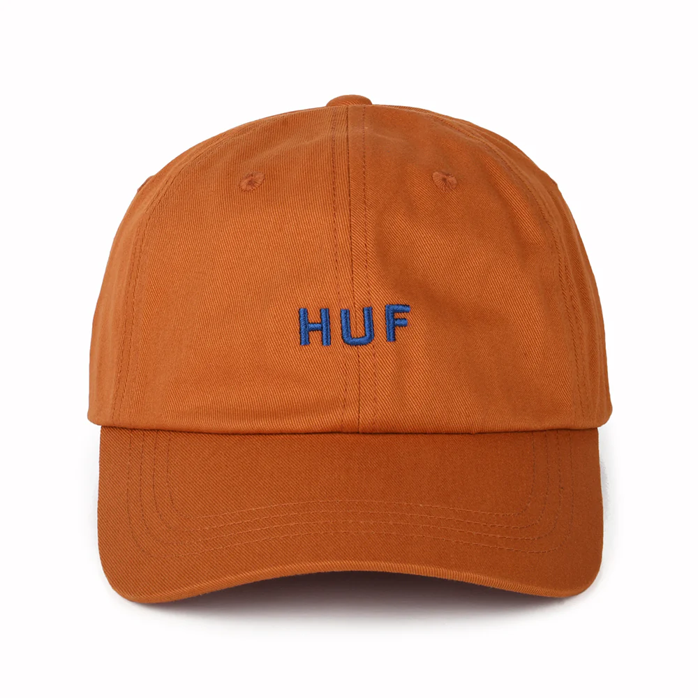 HUF Original Logo Baseball Cap mit gebogenem Visier aus Baumwolle - Orange - Image 2