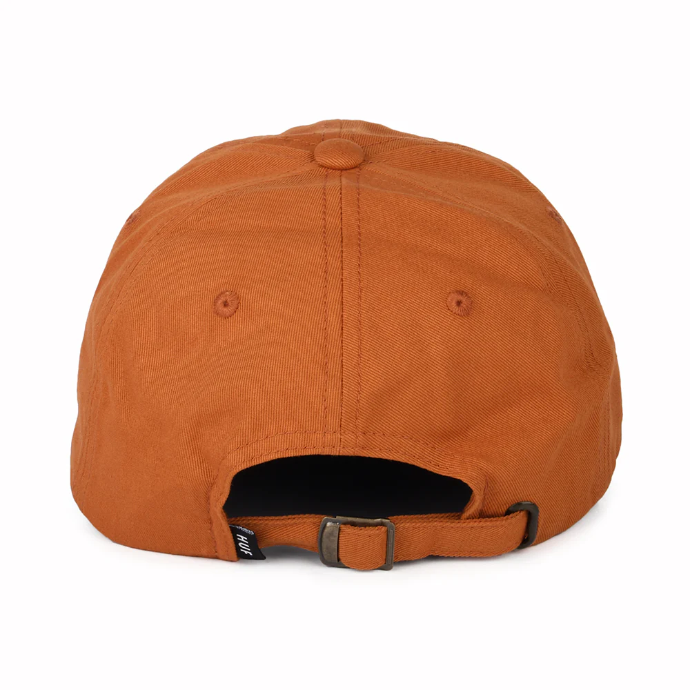 HUF Original Logo Baseball Cap mit gebogenem Visier aus Baumwolle - Orange - Image 3