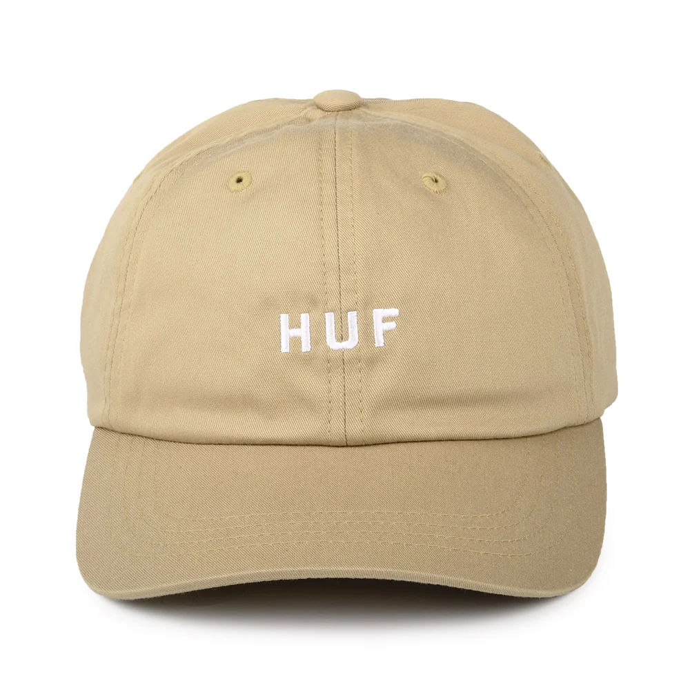 HUF Original Logo Baseball Cap mit gebogenem Visier aus Baumwolle - Hellbraun - Image 2