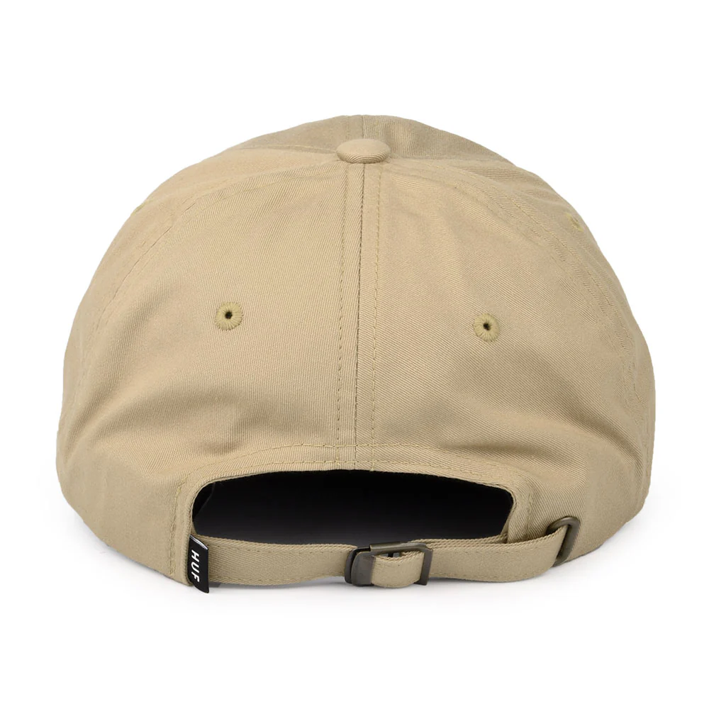 HUF Original Logo Baseball Cap mit gebogenem Visier aus Baumwolle - Hellbraun - Image 3