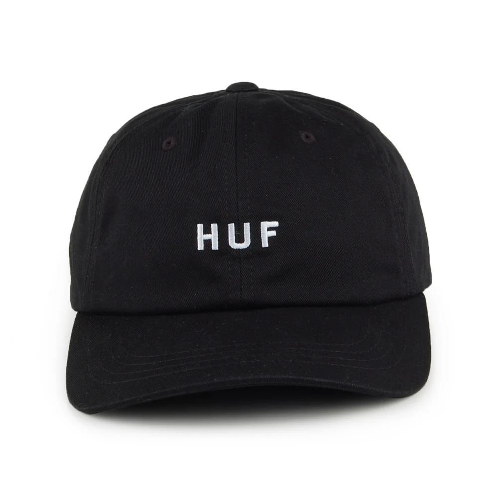 HUF Original Logo Baseball Cap mit gebogenem Visier aus Baumwolle - Schwarz - Image 2