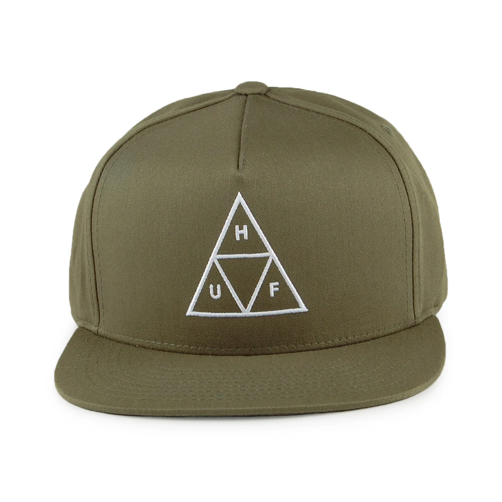 HUF Triple Triangle Snapback Cap - Olivgrün - Image 2