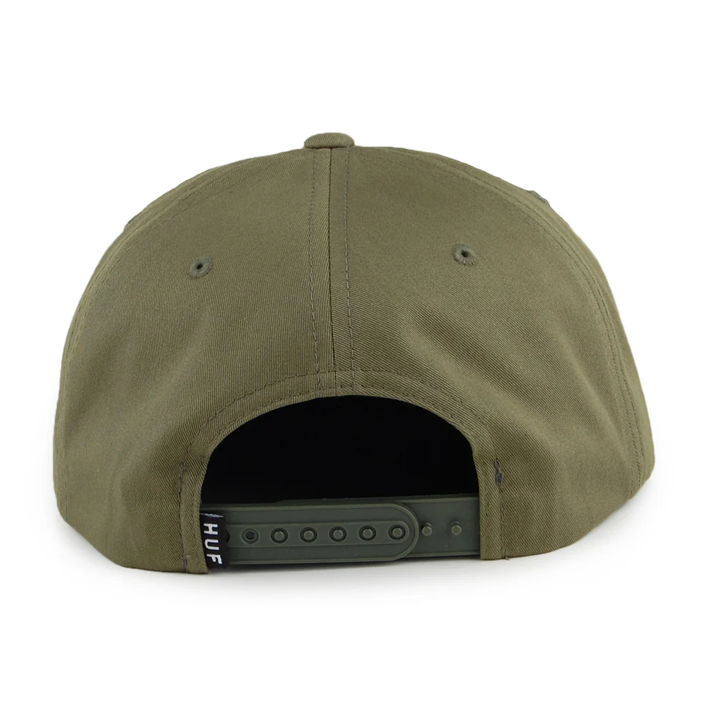 HUF Triple Triangle Snapback Cap - Olivgrün - Image 3