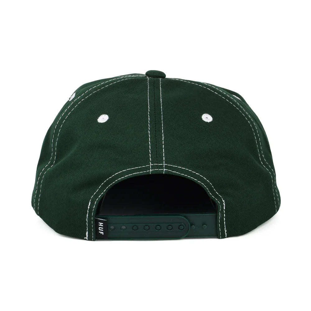 HUF Triple Triangle Unstrukturierte Snapback Cap - Kieferngrün-Weiß - Image 3