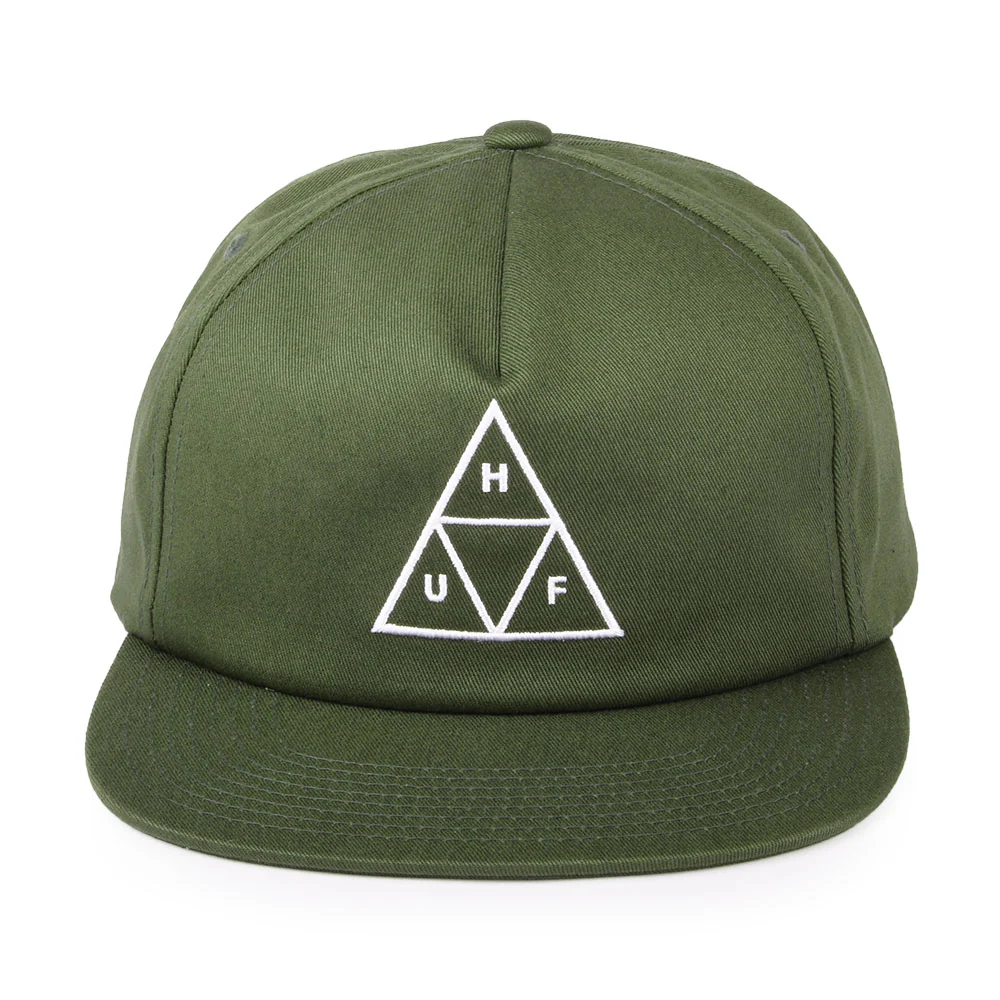 HUF Triple Triangle Unstrukturierte Snapback Cap - Olivgrün - Image 2