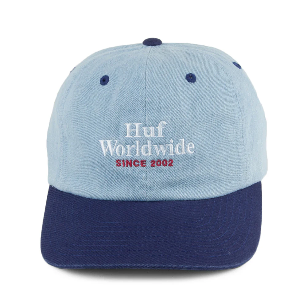 HUF Worldwide Denim 6 Paneelen Baseball Cap - Denim - Image 2