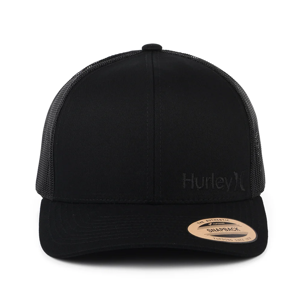 Hurley Corp Staple Trucker Cap - Schwarz auf Schwarz - Image 2