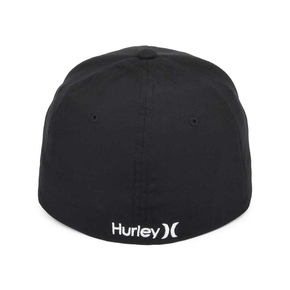 Hurley Dri-Fit One & Only Flexfit Baseball Cap - Schwarz-Weiß - Image 3