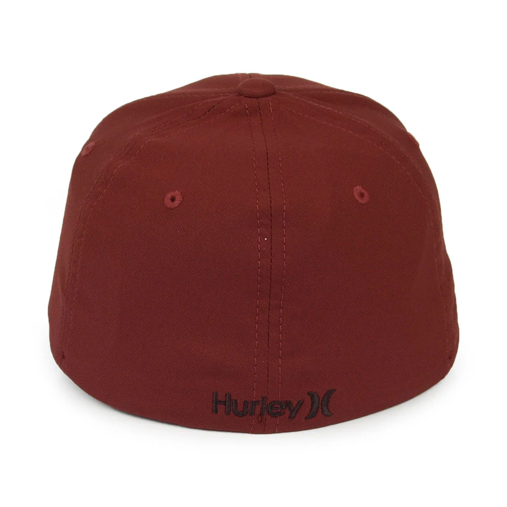 Hurley H2O-Dri One & Only Flexfit Baseball Cap - Burgunderrot - Image 3
