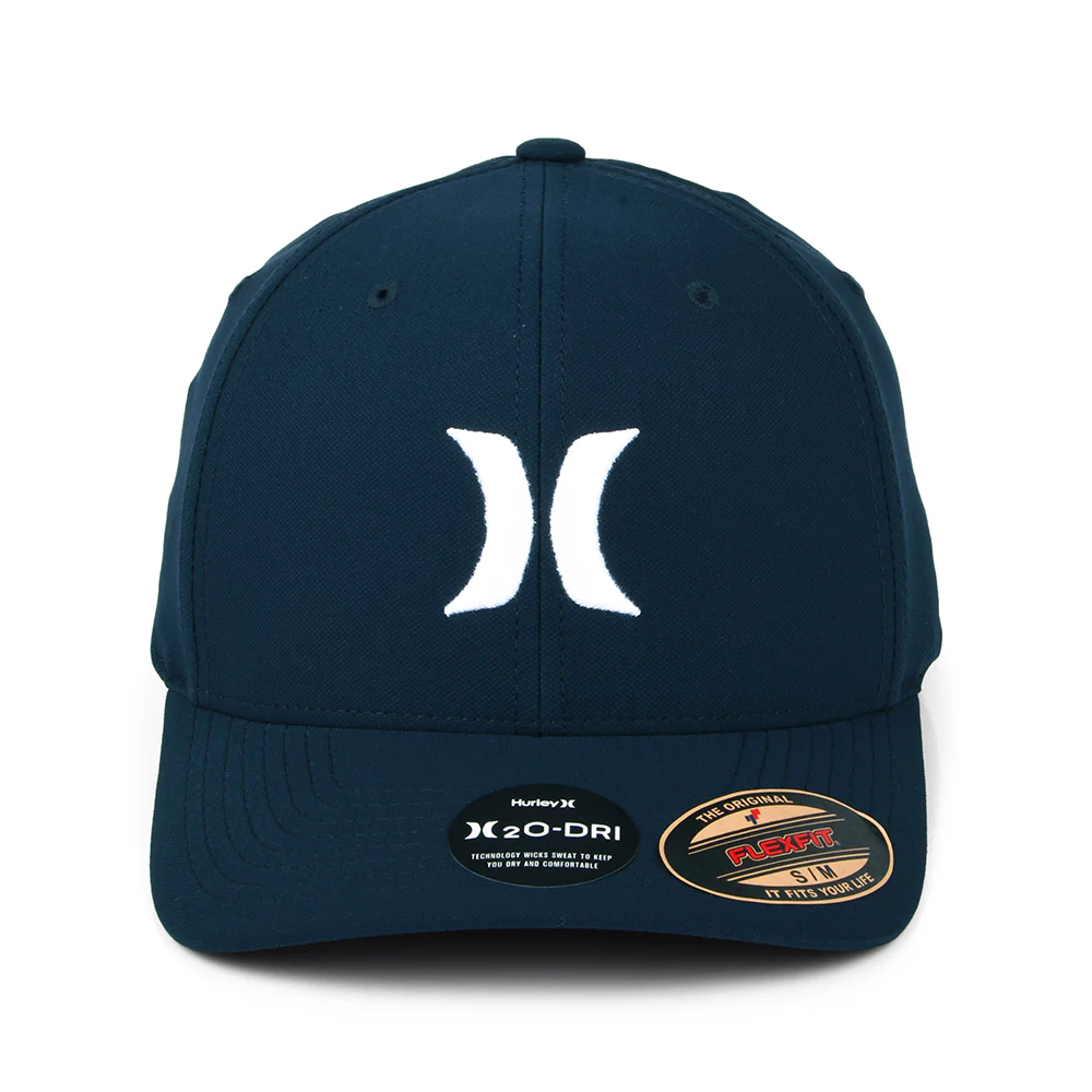 Hurley H2O-Dri One & Only Flexfit Baseball Cap - Dunkles Marineblau - Image 2