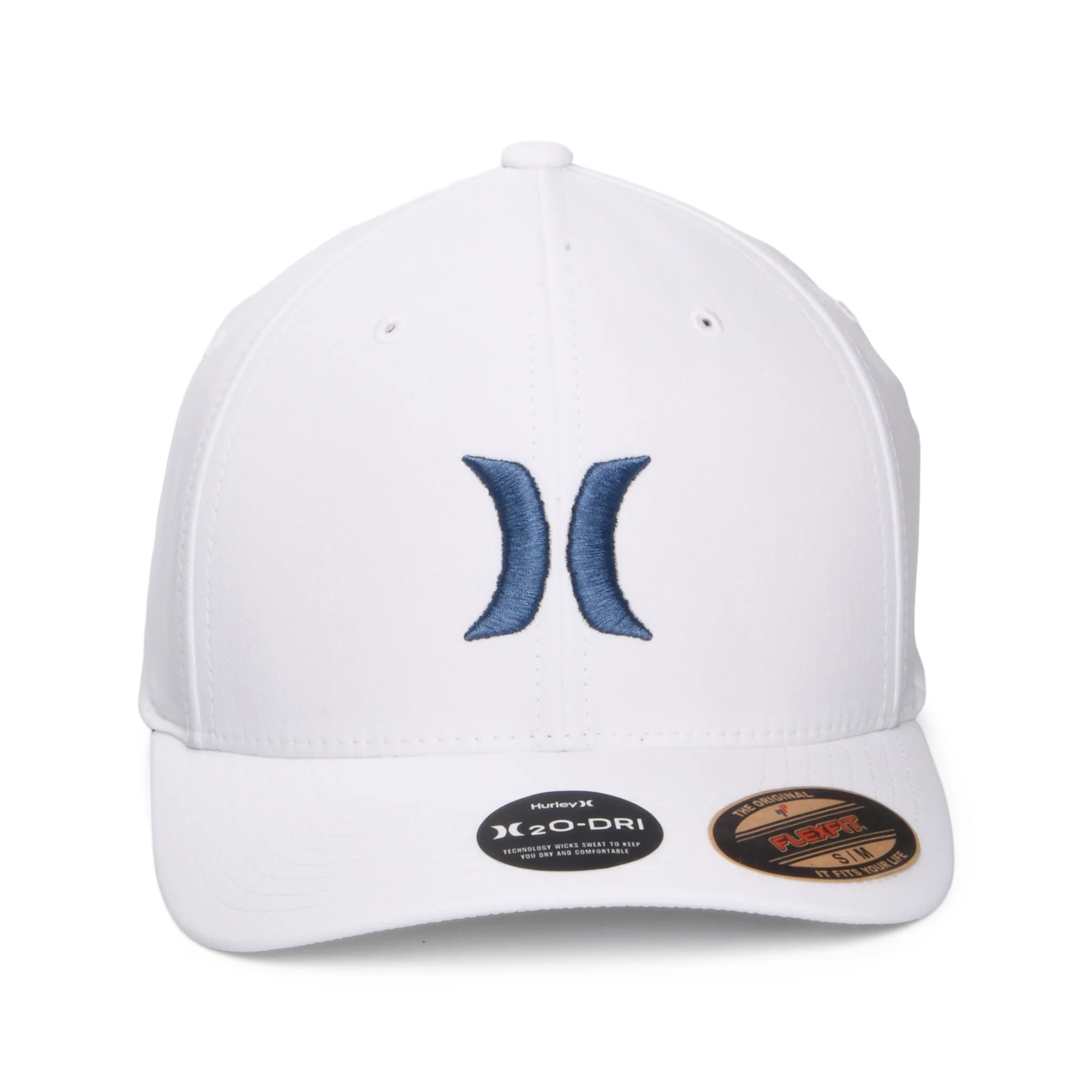 Hurley H2O-Dri One & Only Flexfit Baseball Cap - Weiß-Schieferblau - Image 2