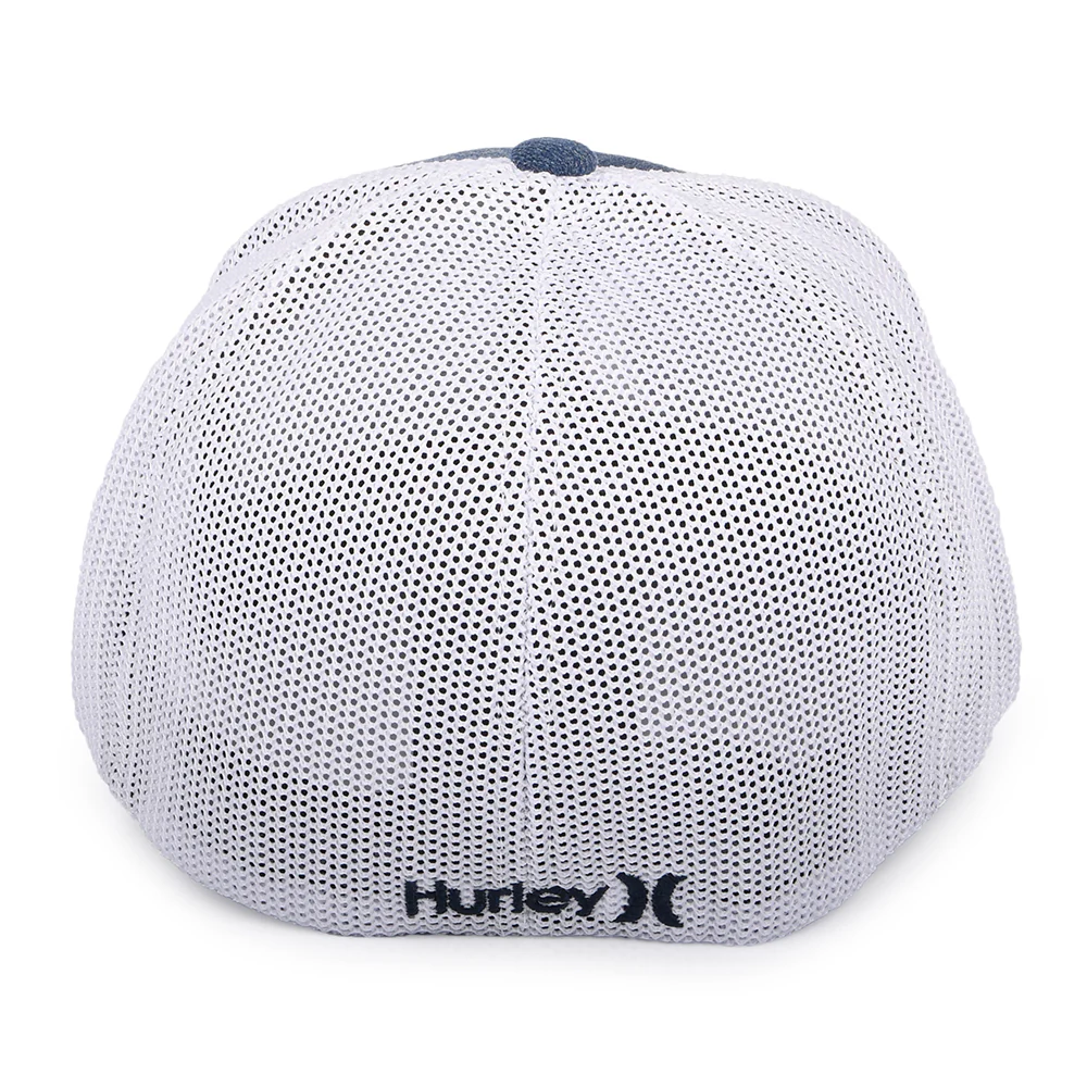 Hurley Icon Textures Flexfit Baseball Cap - Marineblau-Weiß - Image 3