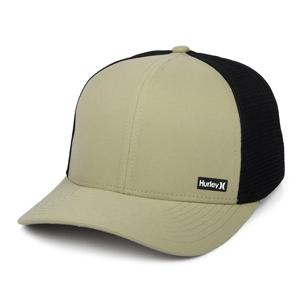 Hurley League II Flexfit Trucker Cap - Khaki-Schwarz