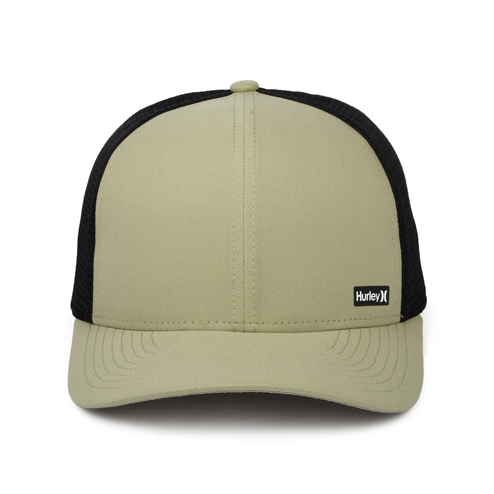 Hurley League II Flexfit Trucker Cap - Khaki-Schwarz - Image 2