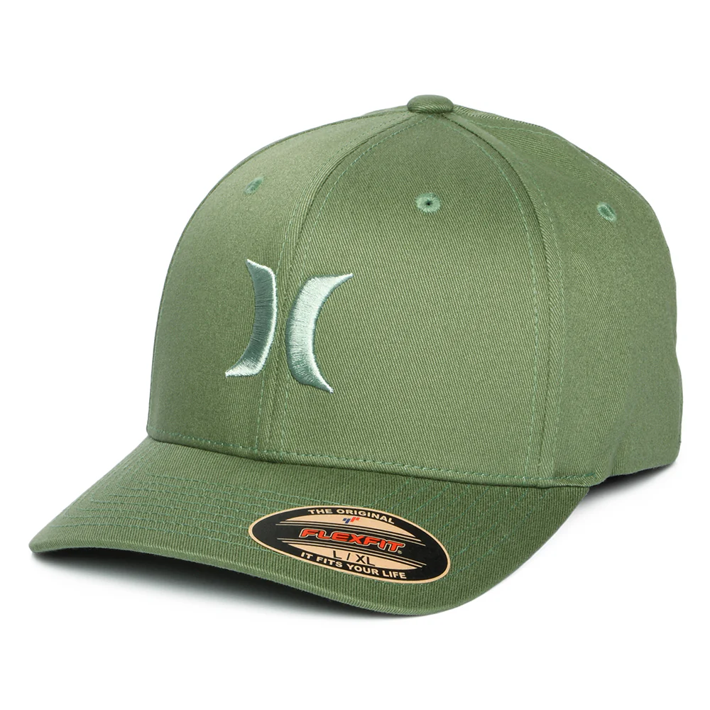 Hurley One & Only Flexfit Baseball Cap - Moosgrün