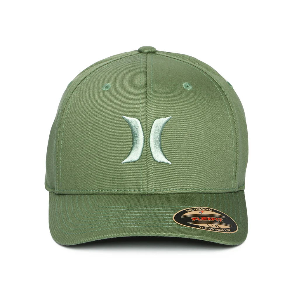 Hurley One & Only Flexfit Baseball Cap - Moosgrün - Image 2