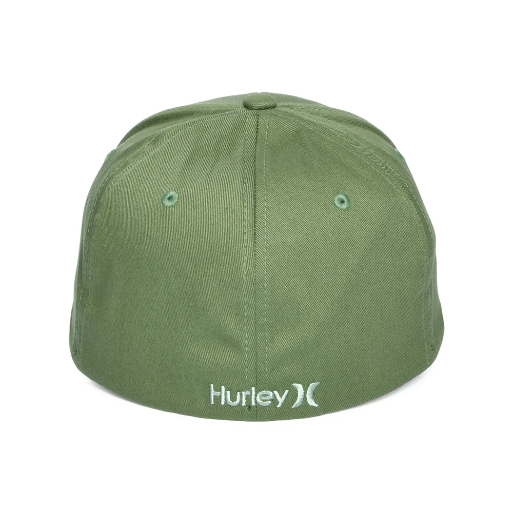 Hurley One & Only Flexfit Baseball Cap - Moosgrün - Image 3