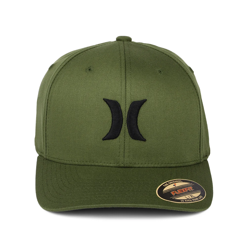 Hurley One & Only Flexfit Baseball Cap - Olivgrün - Image 2
