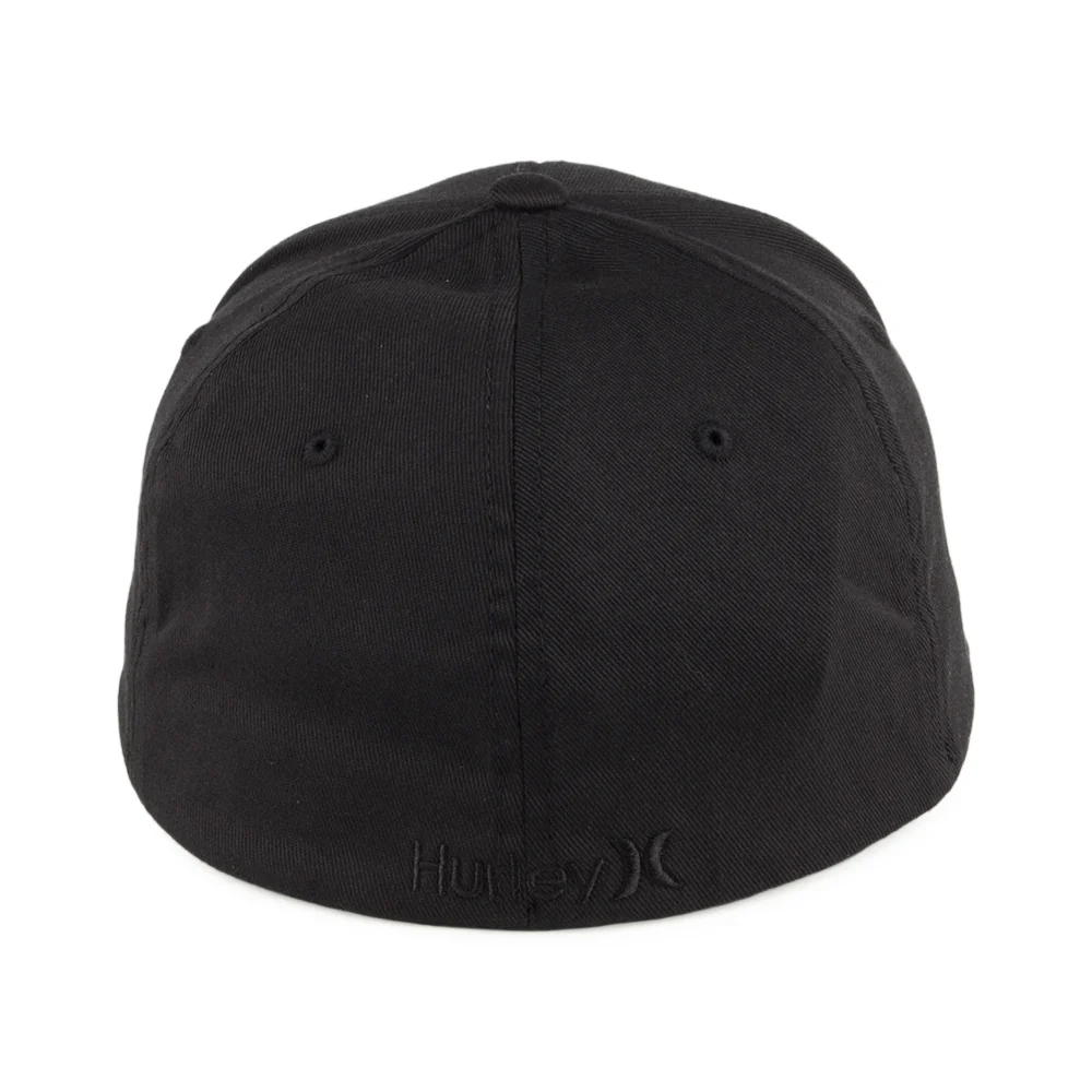 Hurley One & Only Flexfit Baseball Cap - Schwarz auf Schwarz - Image 3