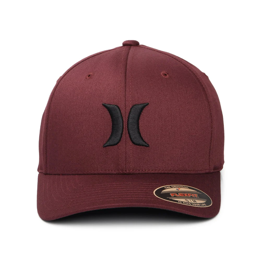 Hurley One & Only Flexfit Baseball Cap - Tiefrot - Image 2