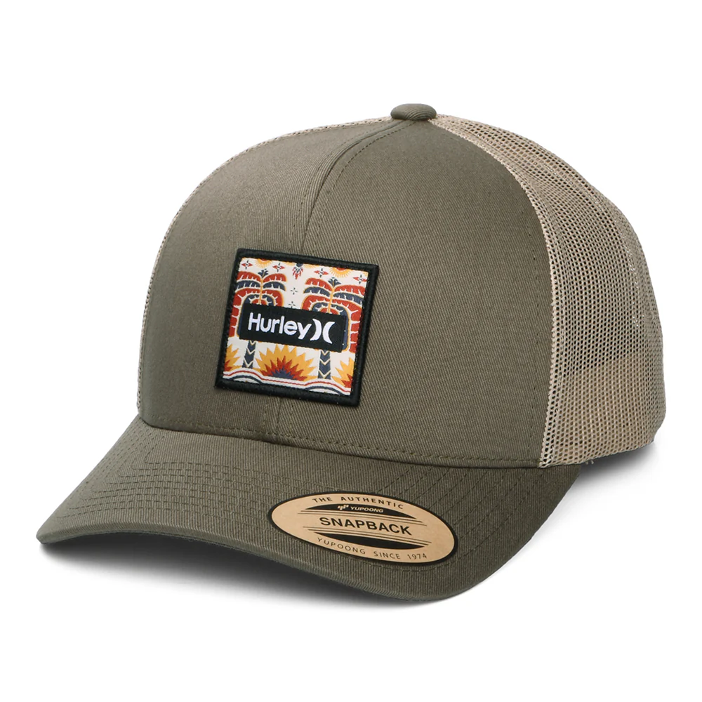 Hurley Seacliff Trucker Cap - Olivgrün-Steingrau