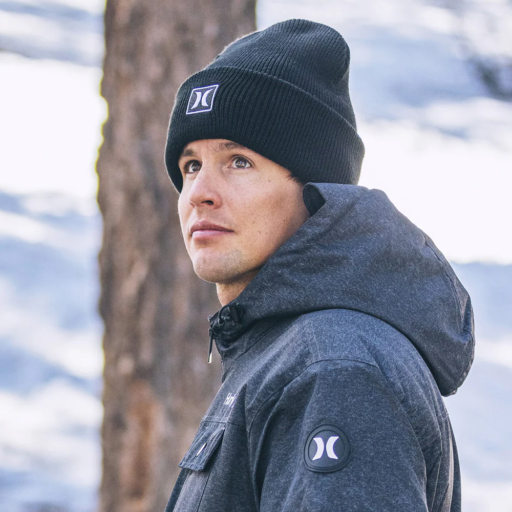 Hurley Square Icon Cuff 2.0 Beanie Mütze - Schwarz - Image 4