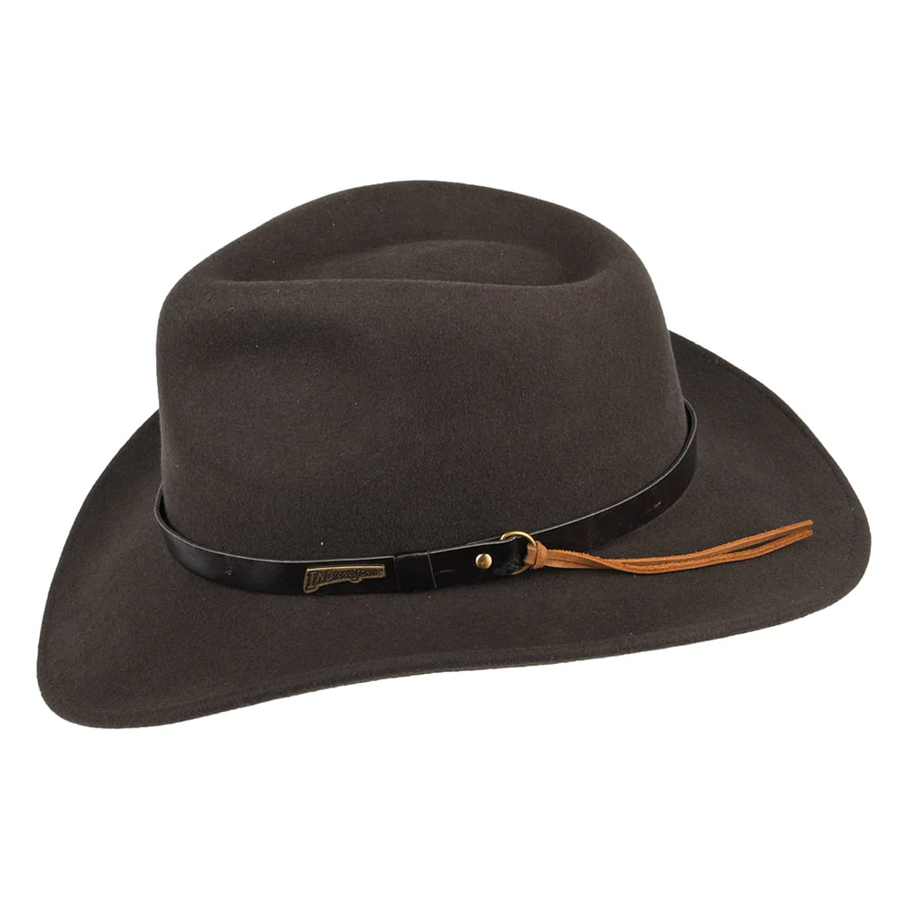 Indiana Jones Outback aus Wolle - Braun - Image 2