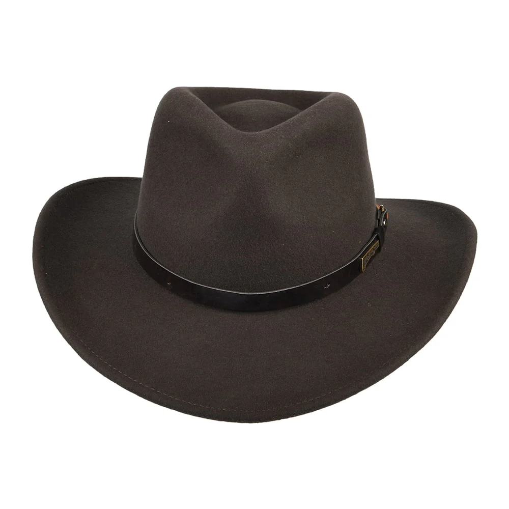 Indiana Jones Outback aus Wolle - Braun - Image 3