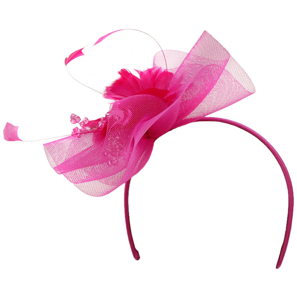 Jane Anne Designs Clementine Fascinator - Fuchsie - Image 2