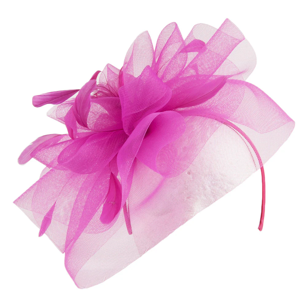 Jane Anne Designs Joanne Fascinator - Fuchsia - Image 3